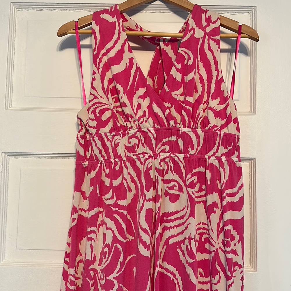 Pink halter dress